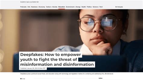 Deepfakes: How to empower youth to fight the threat of.